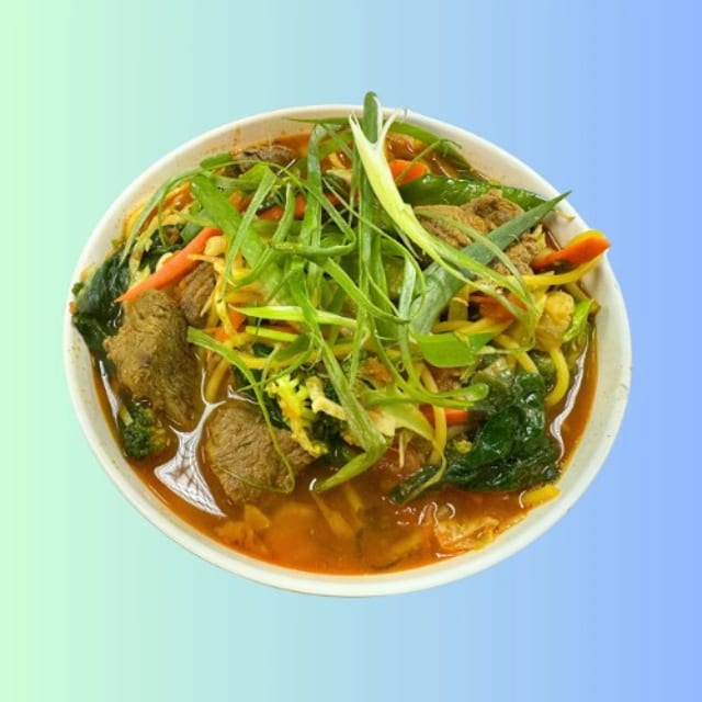 Nepali Style Mutton Thukpa.