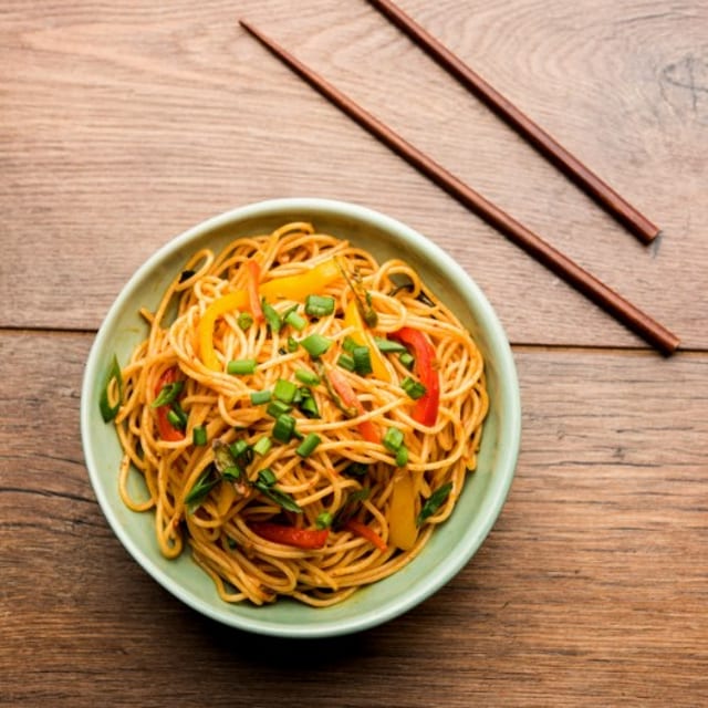 Nepali Style Veg Chow Mein.
