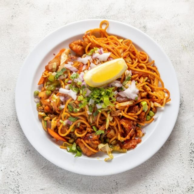 Nepali Style Chicken Chow Mein.
