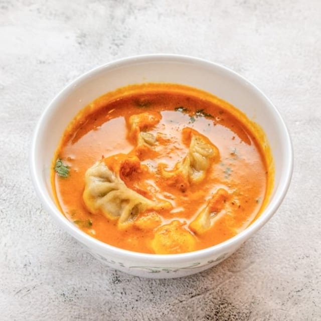 Nepali Style Jhol Momo.